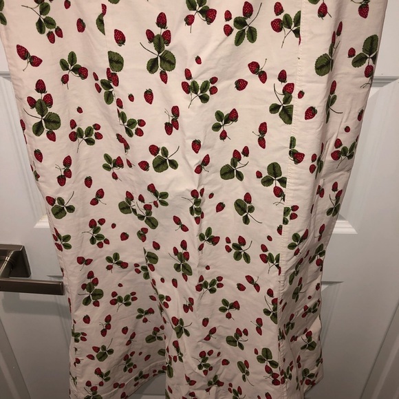 New Anthropologie The Cecily Fit & Flare Sweetheart Dress Strawberry sz L - Picture 5 of 8